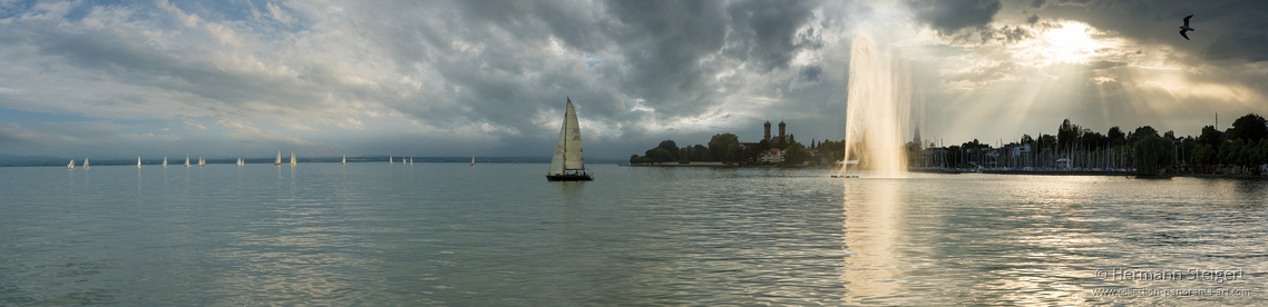 Abendstimmung bei Friedrichshafen