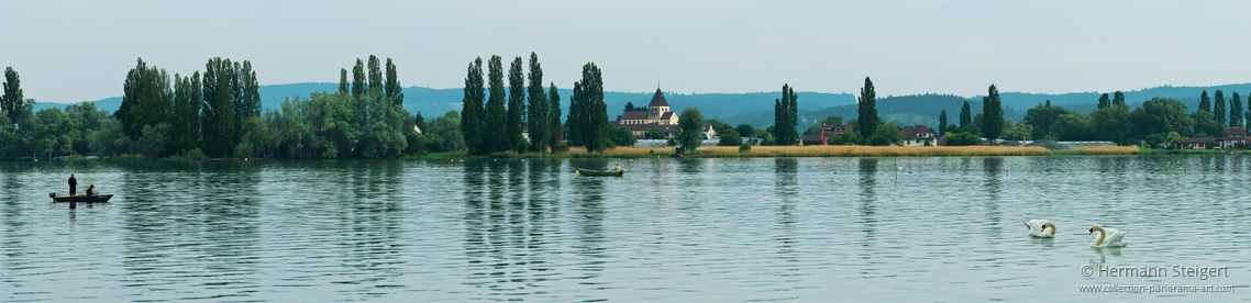 Blick auf das Kloster Reichenau