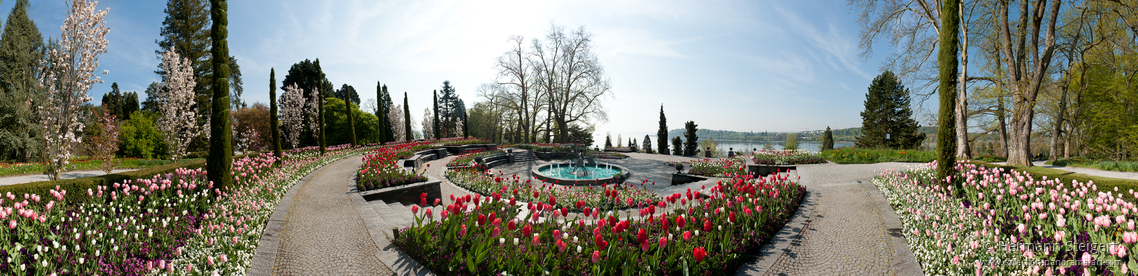 Brunnenarena auf der Insel Mainau