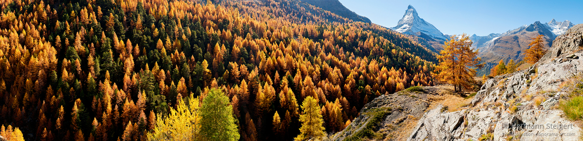 Herbststimmung mit Blick auf das Matterhorn