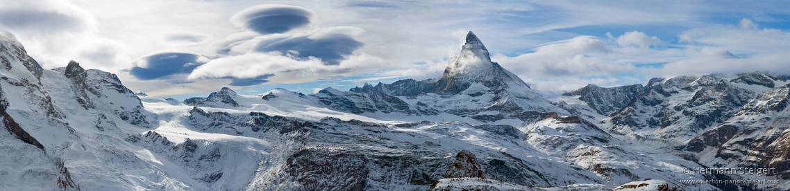 Vom Gornergrat mit Blick auf das Matterhorn