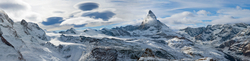 Vom Gornergrat mit Blick auf das Matterhorn